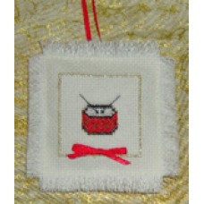 Drum Cross Stitch Ornament Kit