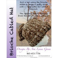 Brioche Cabled Knit Hat Pattern